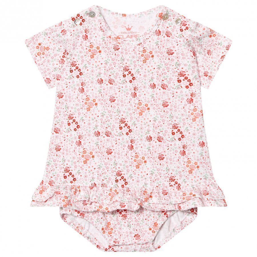 Hust & Claire Floral Baby Body Dress White Mekko