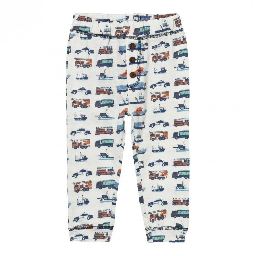 Hust & Claire Jersey Trousers With Print Ivory Housut