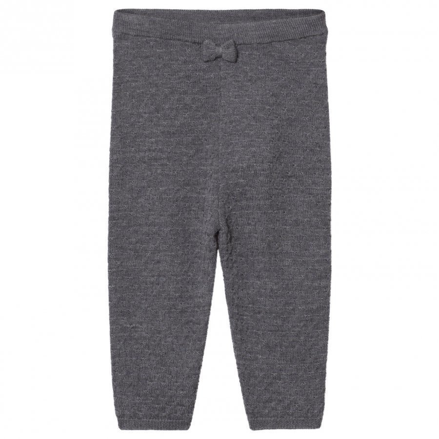 Hust & Claire Knitted Pants Antracite Melange Housut