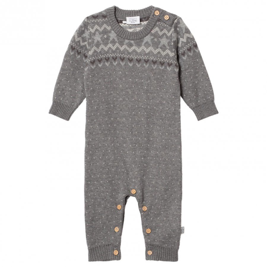 Hust & Claire Ribbed Coveralls Grey Blend Kokopuku