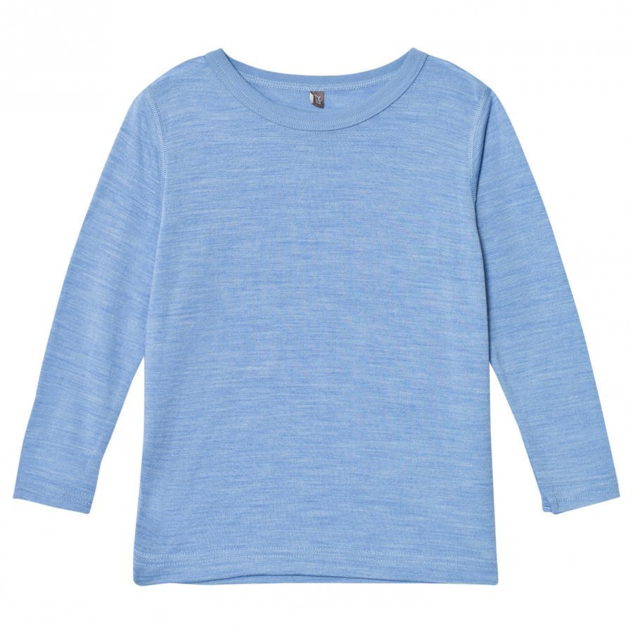 Hust & Claire Silk Blend T-Shirt In Blue Dawn T-Paita