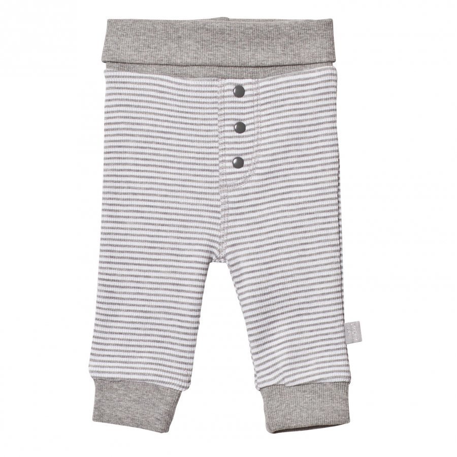 Hust & Claire Striped Sweatpants Light Grey Mélange Verryttelyhousut