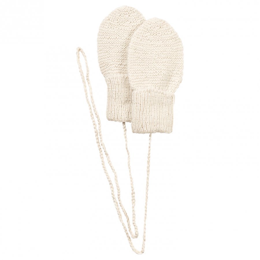 Huttelihut Mittens Off White Villalapaset