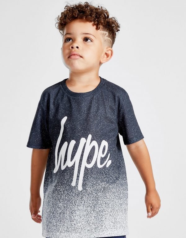 Hype Speckle Fade T-Paita Musta