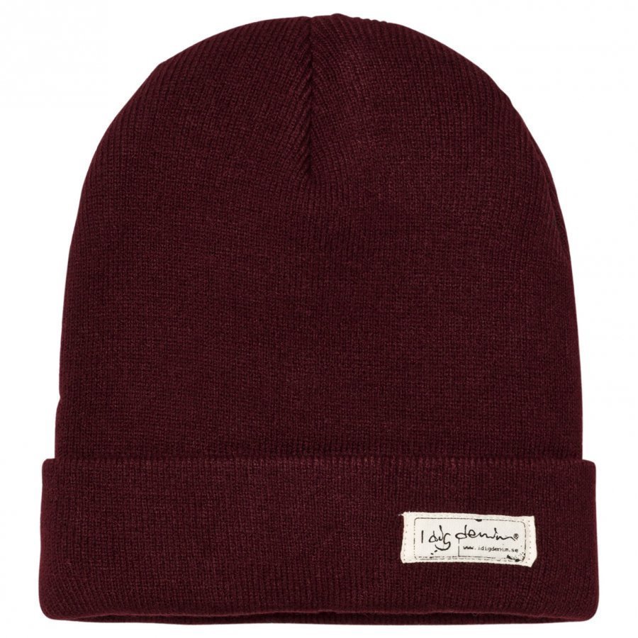 I Dig Denim Morris Beanie Burgundy Pipo