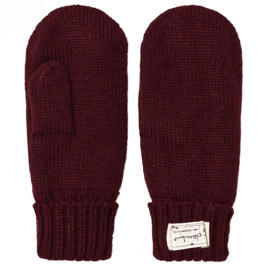 I Dig Denim Morris Mittens Burgundy Villalapaset