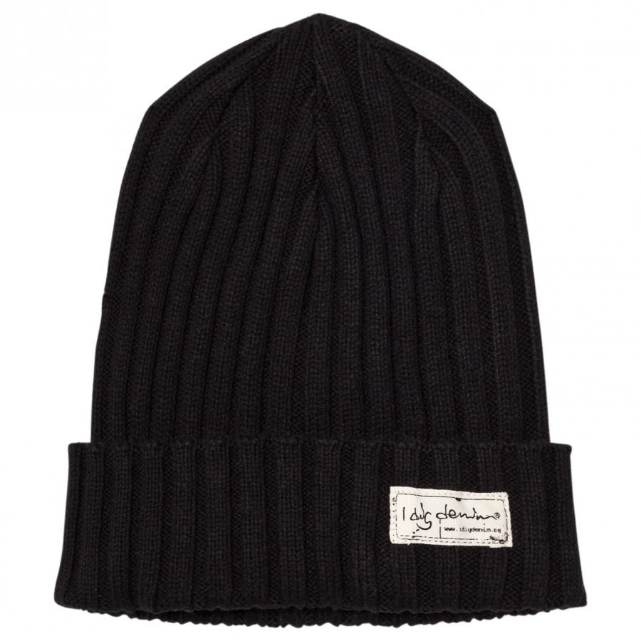 I Dig Denim Rufus Beanie Black Pipo