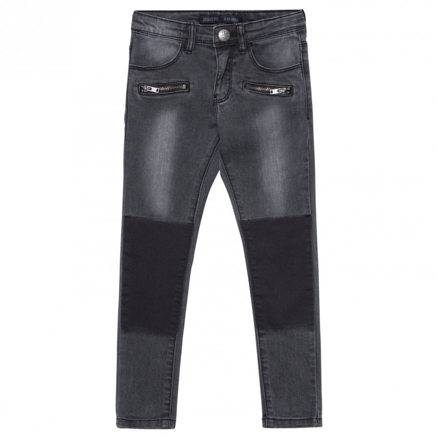 Ikks Black Jeans With Zip Pocket Detail Farkut