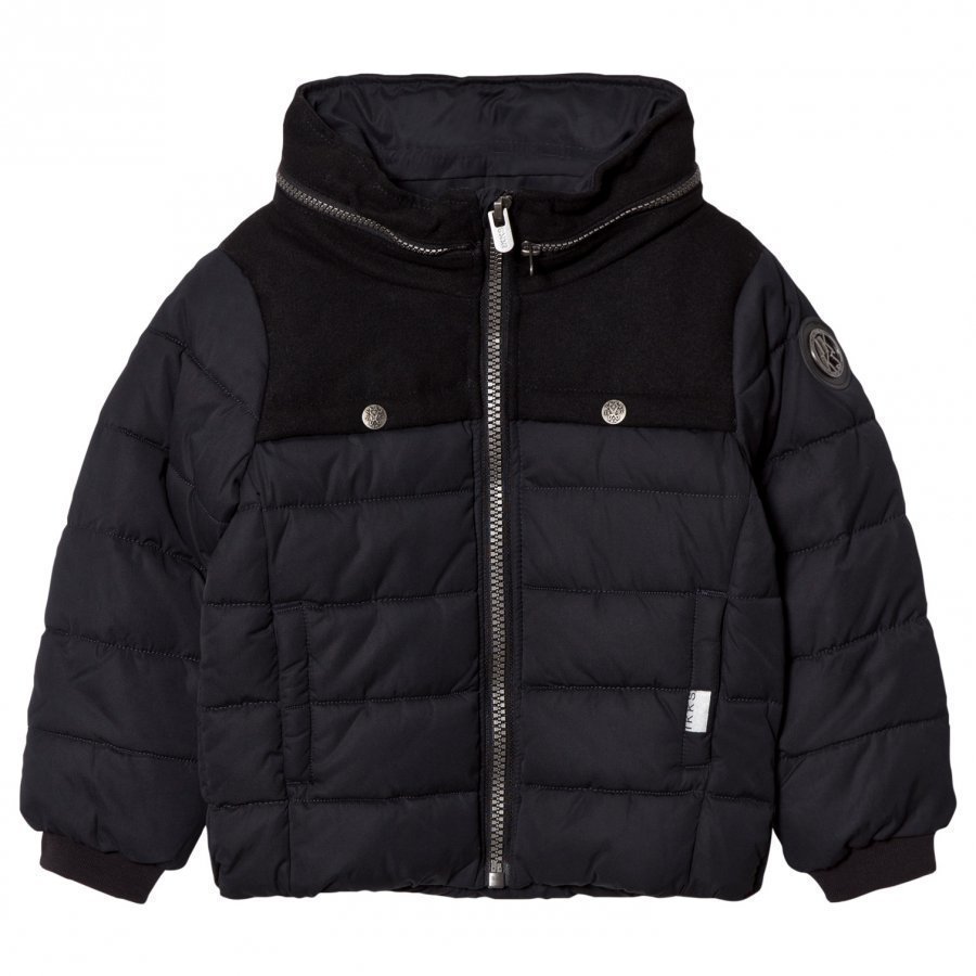 Ikks Black Padded Coat Toppatakki