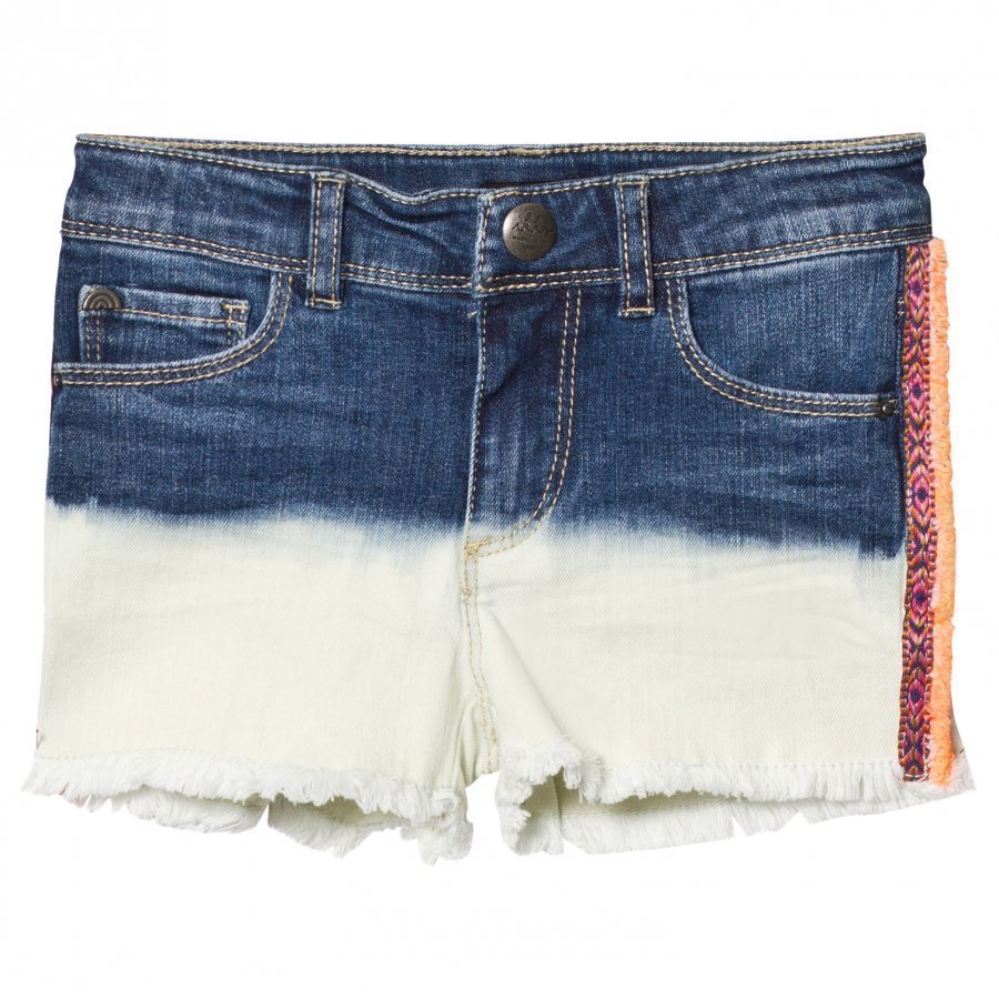 Ikks Indigo Dip Dyed Denim Shorts Farkkushortsit