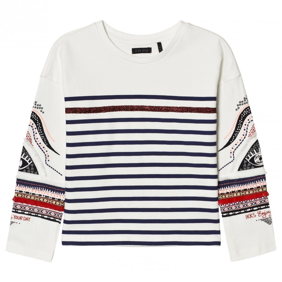 Ikks Multi Patterned Tee White T-Paita