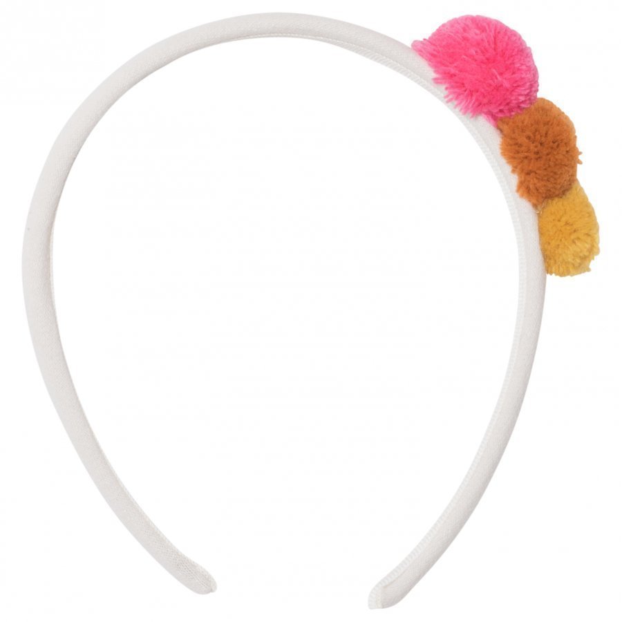 Il Gufo Beige Pom Pom Headband Hiuspanta