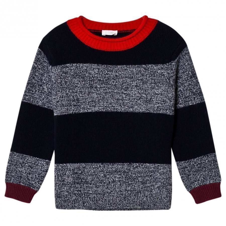 Il Gufo Navy And Marl Sweater Paita