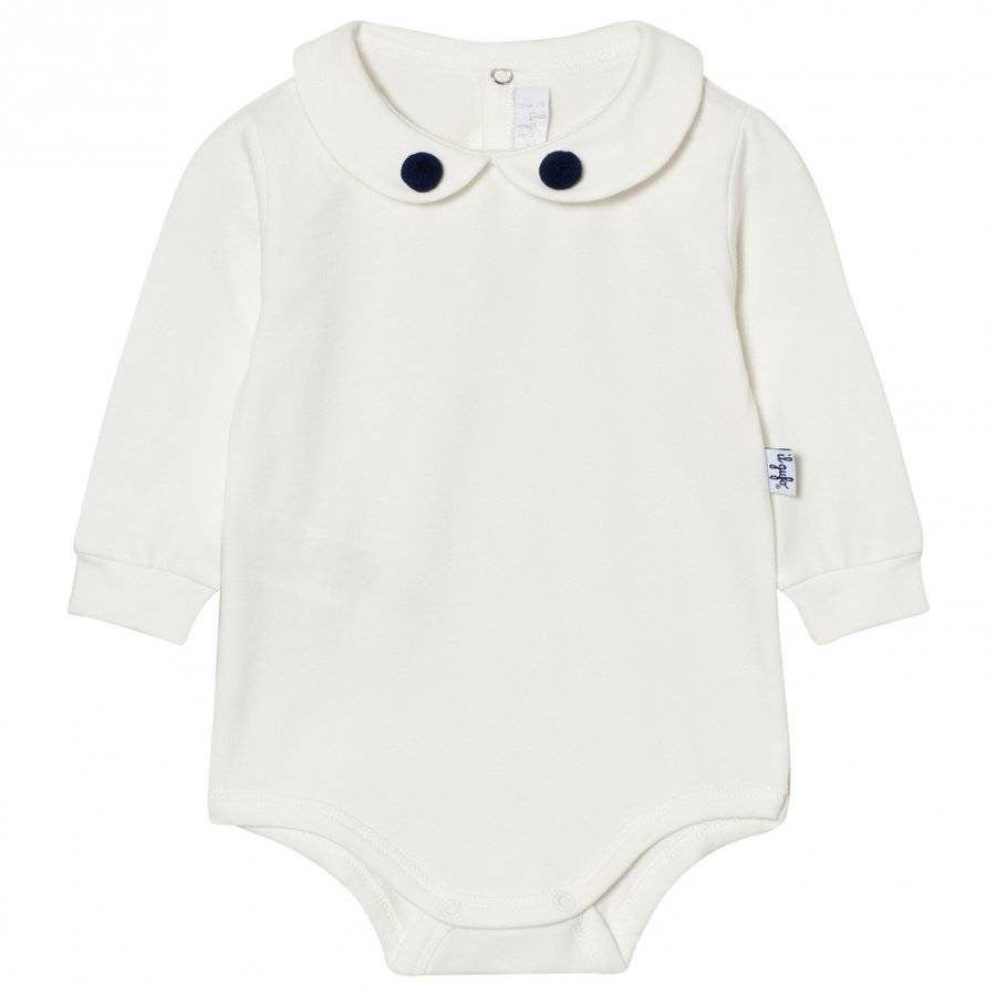 Il Gufo Pom Pom Collar Baby Body Off White Body