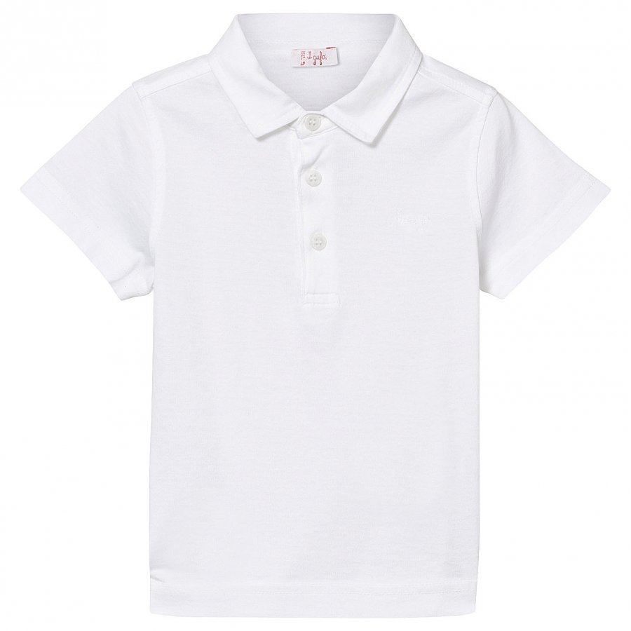 Il Gufo White Short Sleeve Shirt Kauluspaita