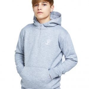 Illusive London 1/2 Zip Fleece Hoodie Harmaa