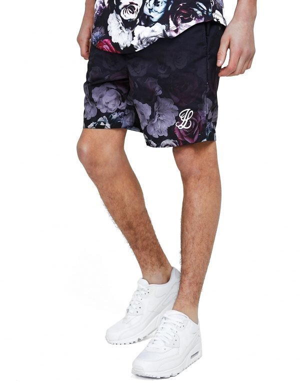 Illusive London Floral Swim Shorts Laivastonsininen