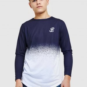 Illusive London Long Sleeve Fade T-Paita Laivastonsininen