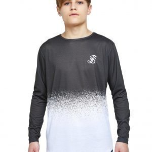 Illusive London Long Sleeve Fade T-Paita Musta