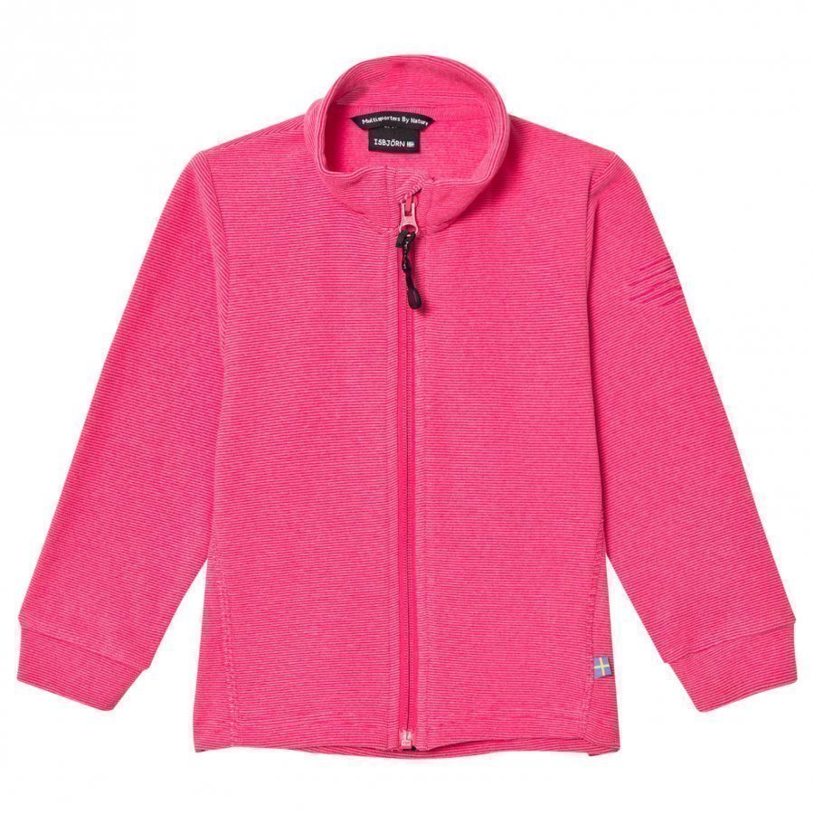 Isbjörn Of Sweden Lynx Microfleece Jacket Kids Pink Fleece Takki