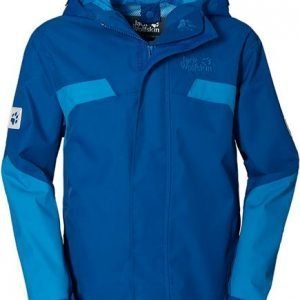 Jack Wolfskin Boys Topaz Texapore Jacket Takki Sininen