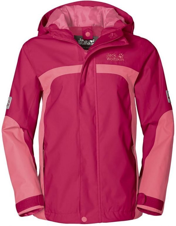 Jack Wolfskin Girls Topaz Texapore Jacket Takki Fuksia