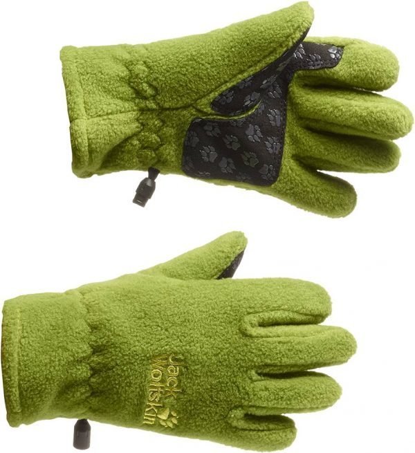 Jack Wolfskin Kids Fleece Glove Fleecesormikkaat Vihreä