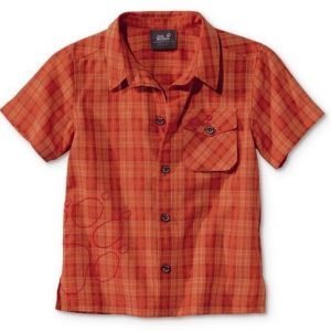 Jack Wolfskin Kids Mosquito Sun Shirt Kauluspaita Oranssi