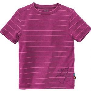 Jack Wolfskin Kids Run Around Tee T-Paita Berry Red