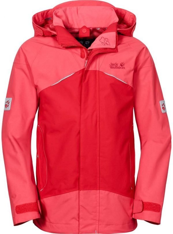 Jack Wolfskin Kids Twister 3 Jacket Kuoritakki Vaaleanpunainen