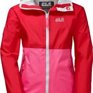 Jack Wolfskin Rainy Days Texapore Jacket Girls Kuoritakki Punainen