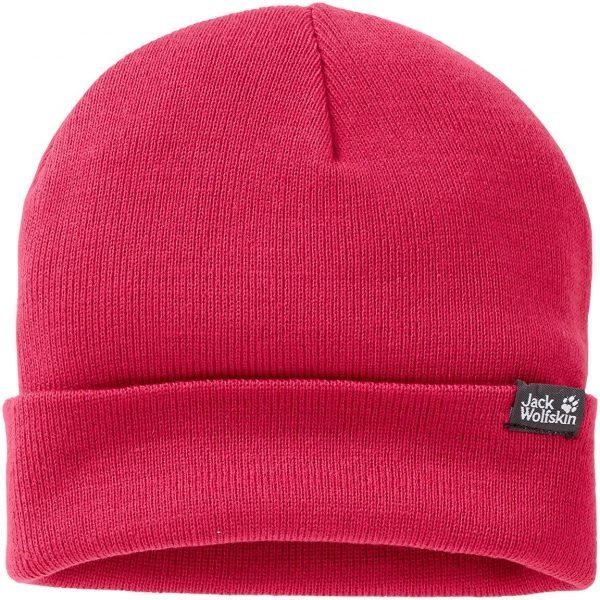 Jack Wolfskin Rib Knit Cap Pipo Berry