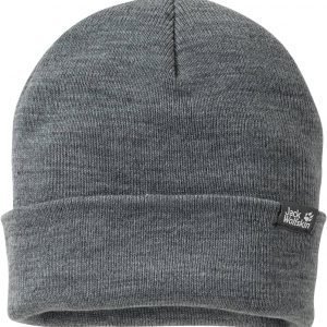 Jack Wolfskin Rib Knit Cap Pipo Harmaa