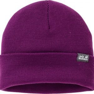 Jack Wolfskin Rib Knit Cap Pipo Purple