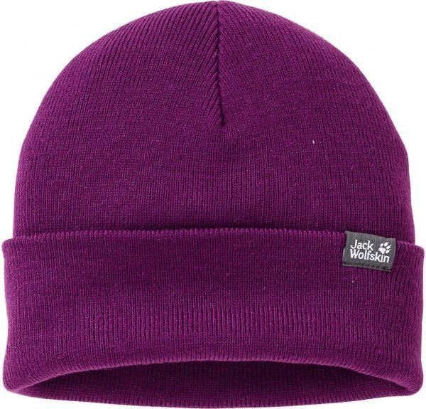 Jack Wolfskin Rib Knit Cap Pipo Purple