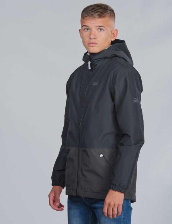 Jack Wolfskin Snowy Days Jacket Kids Takki Musta