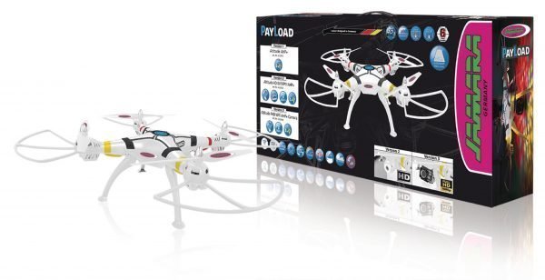 Jamara Kauko-Ohjattava Kopteri R / C Drone Payload Altitude 4+4 Channel Rtf