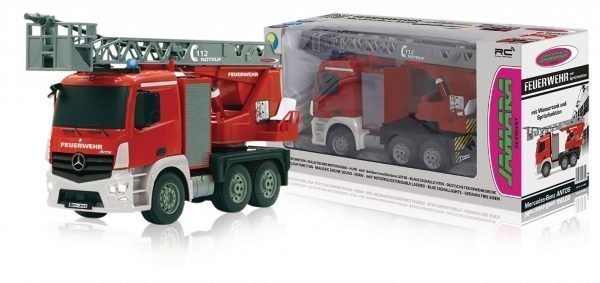 Jamara Kauko-Ohjattava Paloauto R / C Fire Truck Mercedes Antos 4+6 Channel Rtr