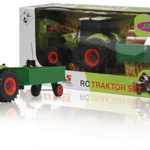 Jamara Kauko-Ohjattava Traktori R / C Tractor Claas Axion 850 With Wood Trailer Rtr