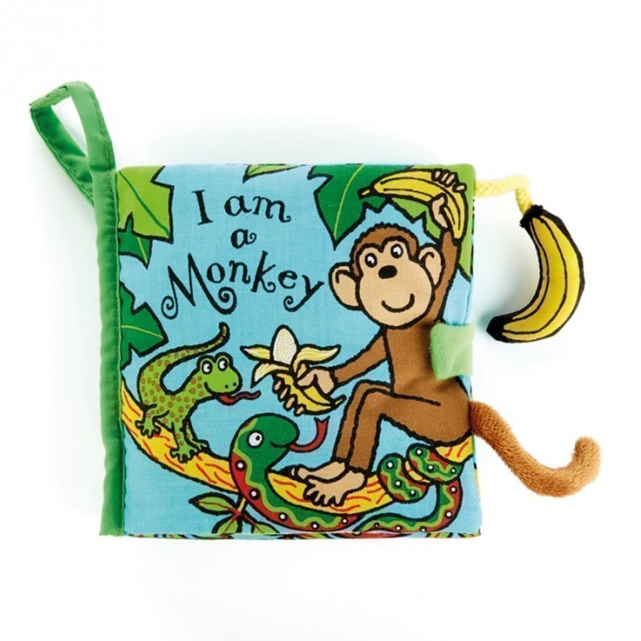 Jellycat I Am A Monkey Book Aktiviteettikirja