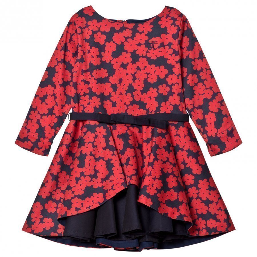 Jessie & James Red Poppies Layered Dress Juhlamekko