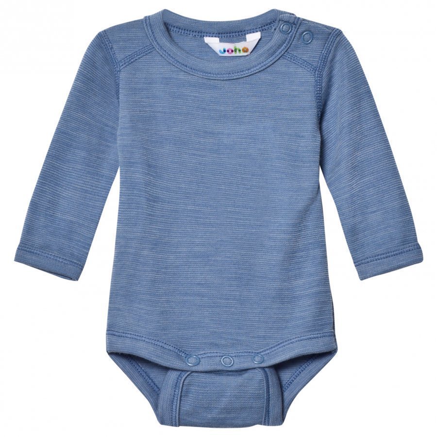 Joha Blue Melange Long Sleeve Baby Body