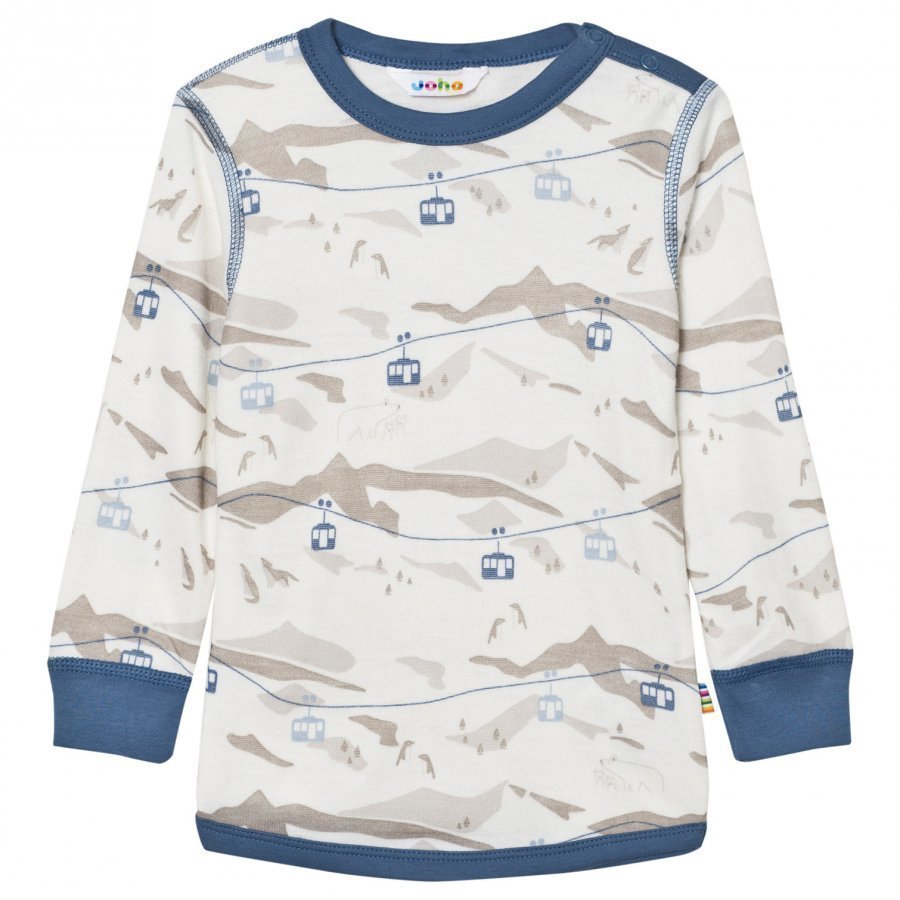 Joha Cable Car Long Sleeve Top Blue Kerraston Yläosa