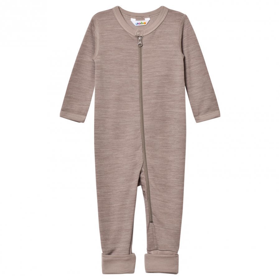 Joha Light Brown Wool And Organic Cotton One-Piece Potkupuku