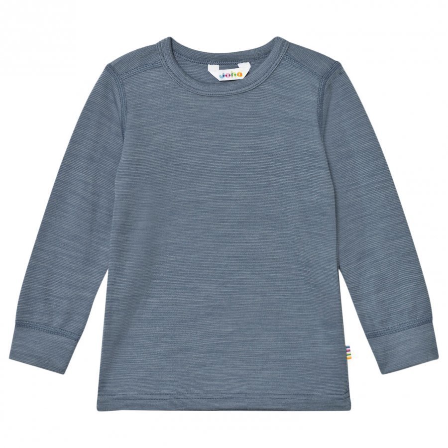 Joha Long Sleeve Top Blue Melange Kerraston Yläosa