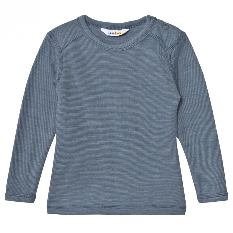 Joha Long Sleeve Top Blue Melange Kerraston Yläosa