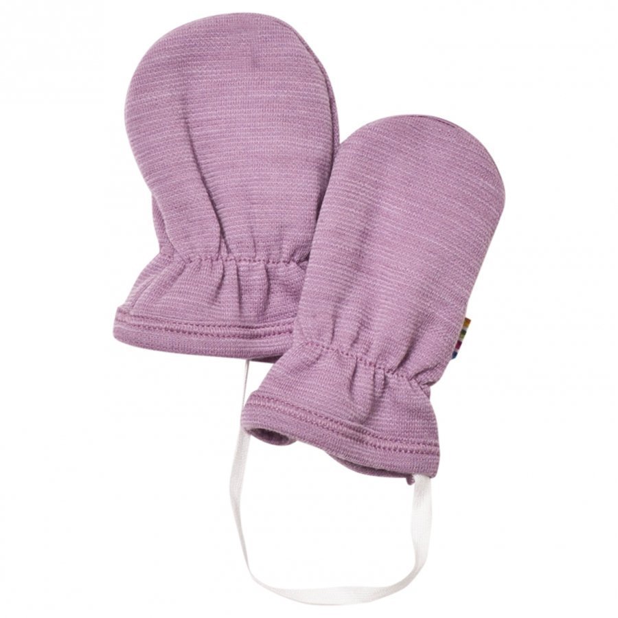 Joha Purple Melange Baby Mittens Villalapaset