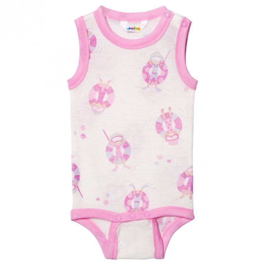 Joha Sleeveless Baby Body Pink Beach Life Print Body