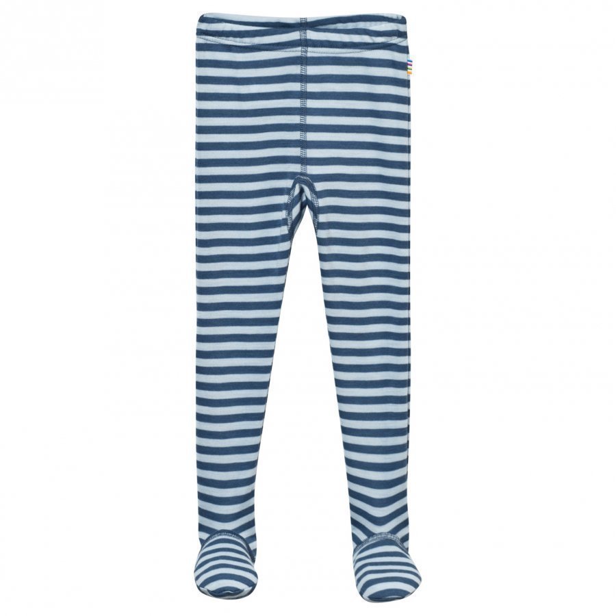 Joha Striped Footed Leggings Blue Legginsit