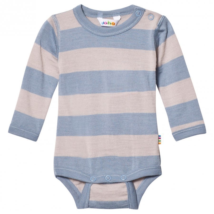 Joha Wide Stripe Long Sleeve Baby Body Blue Body